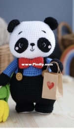 My Crochet Wonders - Marina Chuchkalova - Little Panda - Марина Чучкалова  - Малыш Панда - Russian