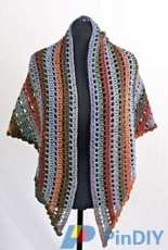 Cascade Yarns - w449 - Bonita Crocheted Openwork Shawl - Melissa Leapman - Free