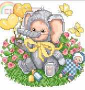 Ellen Maurer Stroh EMS Animal Babies - Elephant Baby PCS