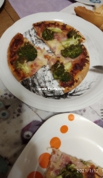 Pizza con brócoli