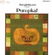 Story Quilts-Garden Patch Cats-Block 5_Pumpkat by Helene