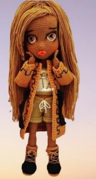 Amigurumi Akpınar - Elif Akpınar - Caramel Girl - Karamel kız - Turkish