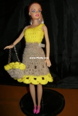 Maguinda Bolsón - Malena dress and bag set for dolls
