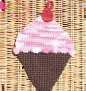 Lily Sugar n Cream - Ice Cream Cone Dishcloth - Free