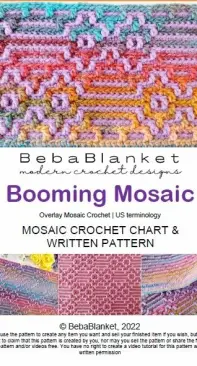 Mosaic Crochet - Modern Blankets in Overlay Mosaic 