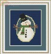 StitchX Cross Stitch Designs - Mini Snowman