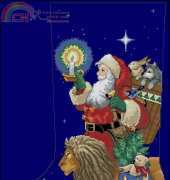 Dimensions 8667 Santa Animal Parade