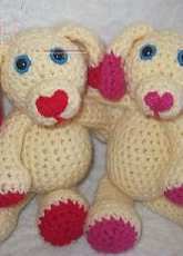 Melissas Crochet Patterns- Melissa Trenado - Mini Valentines Day Puppy - Free