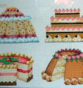 four cakes