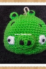 Snacksies Handicraft Corner - Green Pig Crochet Pattern - Free