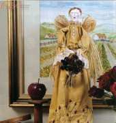 Homespun Curio- Angel of roses
