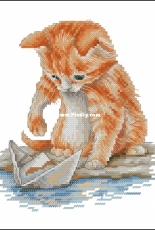Svetlana Sichkar k 002 - Kitten with a boat XSD