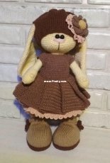 Tilde rabbit in coffee outfit