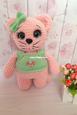 Plush cat Rozochka