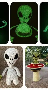 LauLovesCrochet - Laura Loves Crochet - Laura Sutcliffe - Alien in a Spaceship
