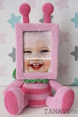 Tanaticrochet - Tatyana/Tatiana Kucherovska - Photo Frame Butterfly - Russian - Translated - Free
