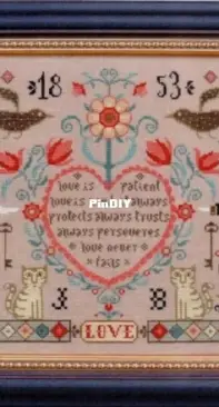 Creative Poppy - Barbara Ana Designs BAN235-082017 Love Never Fails XSD