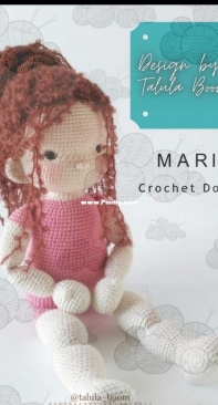 Talula Boom - Tatiana Azizulova - Татьяна Азизулова - Mari Crochet Doll - Portuguese -Translated
