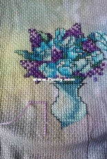 wi2 Azure Lady by cross stitching art