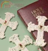 Lace flower crosses