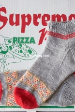 Pizza Party Socks by Emma Kerian - Free