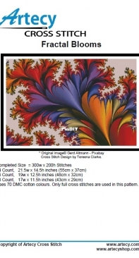 Artecy Cross Stitch - Fractal Blooms