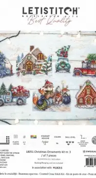 Leti Stitch - L8051 - Christmas Ornaments