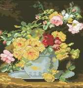 Lanarte 38004 Roses in a Porcelain Bowl