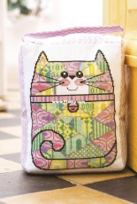 Folk Cat Cross Stitch Pattern Lucie Heaton Digital PDF Counted