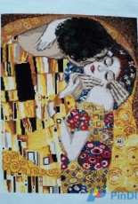 Riolis The Kiss after G. Klimt's painting
