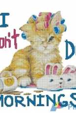 Art Talk Designs 8106 - Cat I Don't Do Mornings