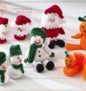 Maggies crochet Holiday Bootie Buddies Set 1