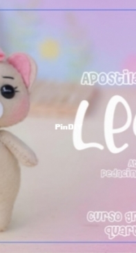 Atelie Pedacinho de Pano - Lioness- Leoa - by Evellyn Fontenele - Felt - Portuguese - Free
