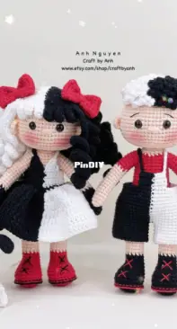 A Tiny Corner Us - Craft by Anh - Anh Van Nguyen - Cruella Doll Couple