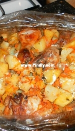 Baked chicken with potatoes