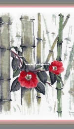Oven / OBEH / Aries (Овен) 1268 - Camellias in a Bamboo Grove XSD