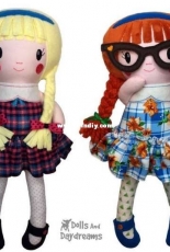 Dolls And Daydreams - ITH Schoolgirl Doll Pattern