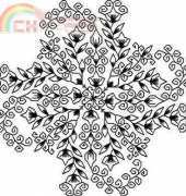 Seba Designs - Blackwork Flowers and Leaves