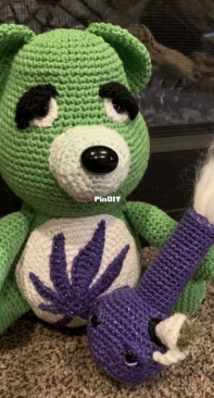 Don’t Care Pot Bear and his Bong