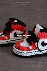 Showroom Crochet - Kenya Rodriguez - Air Jordans Style Baby Sneakers