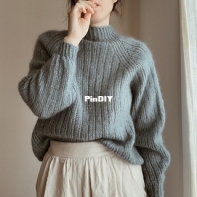 Puffy Chunky Sweater pattern by Gregoria Fibers