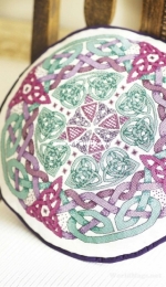 Celtic Chic - Knotwork Cushion by Durene Jones from Cross Stitch Gold 127 XSD