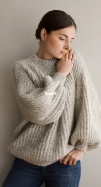 Candy Wool Sweater by Ala Szyntor - English, Polish