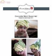 Bonita Patterns - Crocodile Stitch Flower Hat (baby) by Lianka Azulay 2011