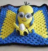 Knotty Hooker Designs - Minion Inspired Lovey Blankie