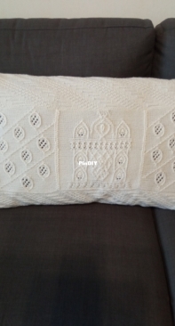 Cover on a decorative pillow