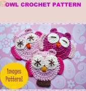 crochet pattern owls applique