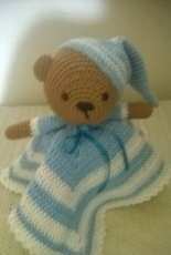 Bear blanket attachment in pajamas
