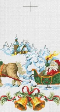 Permin of Copenhagen 58-0225 Christmas Tablerunner XSD