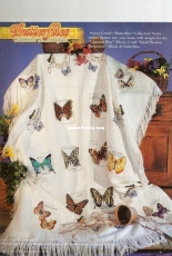 Butterflies Collectors Series Afghan From Stoney Creek Cross Stitch Collection 2006-2007